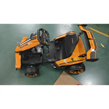 AIYAPLAY Kart Electric pentru Copii 12 V, Go Kart, 2 Motoare, Scaun Reglabil, Baterie litiu, Pornire Progresiva, Portocaliu | Aosom Romania imagine