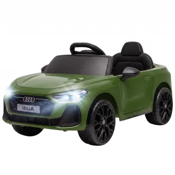 AIYAPLAY Masina Electrica pentru Copii 12V Audi A5L cu Telecomanda, Baterie cu Litiu, 2 Motoare, Telecomanda, Verde | Aosom Romania imagine