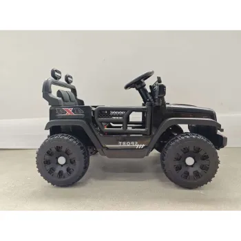 AIYAPLAY Masina Electrica pentru Copii 12V, Buggy Electric pentru Copii, 2-4 km/h, 2 Motoare, Telecomanda, Baterie Litiu, Negru | Aosom Romania imagine