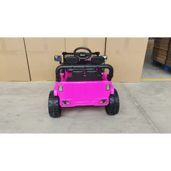 AIYAPLAY Masina Electrica pentru Copii 12V, Buggy Electric pentru Copii, 2-4 km/h, 2 Motoare, Telecomanda, Baterie Litiu, Roz | Aosom Romania imagine