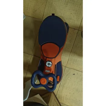 AIYAPLAY Masina Electrica pentru Copii 12V, Vehicul Electric pentru Copii cu Baterie Litiu, Iluminare RGB, Roti Luminoase, Portocaliu | Aosom Romania imagine