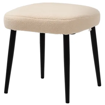 Aosom Taburet, Scaun, Teddy, Taburet de picioare, Bej | Aosom Romania imagine
