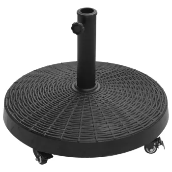 Baza pentru Umbrela de Soare Outsunny de 38mm-48mm, Rasina si Otel, Negru ?52 x 41cm | Aosom RO imagine