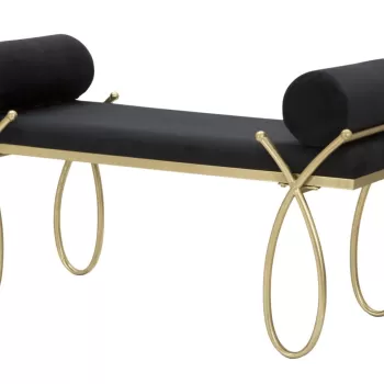 CHARME1921 BANCA PANGLICA NEAGRA CM 112,5X49X53 imagine