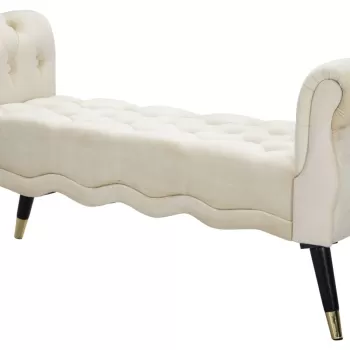 CHARME1921 Banca PARIS cream si auriu CM 120X40X60 imagine