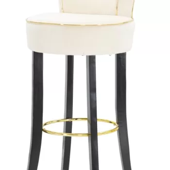CHARME1921 SCAUN DE BAR LUXY CREAM CM 46X48X96 imagine