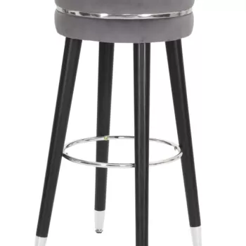 CHARME1921 Scaun de bar PARIS Gri/Argintiu CM O 35X74 imagine