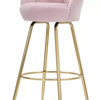 CHARME1921 Scaun de bar VIENNA ROZ CM 55X53X110 imagine
