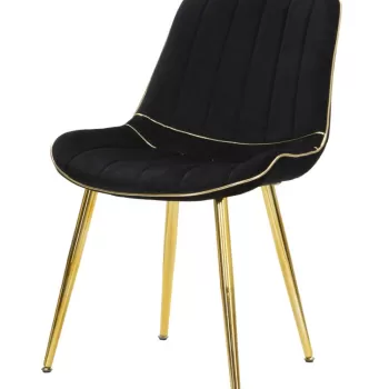 CHARME1921 SCAUN PARIS NEGRU/AURIU SET 2 BUC CM 51X59X79 imagine