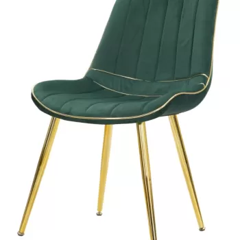 CHARME1921 SCAUN PARIS VERDE/AURIU SET 2 BUC CM 51X59X79 imagine