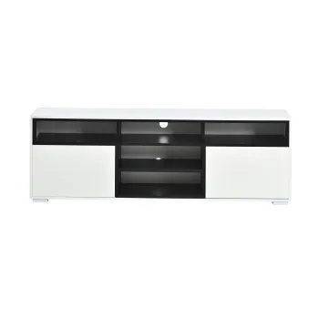 Comoda TV LED, Alb | Aosom Romania imagine