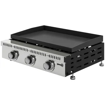 Gratar pe Gaz Outsunny, portabil de masa, cu tava pentru grasime, culoare neagra. | Aosom Romania imagine