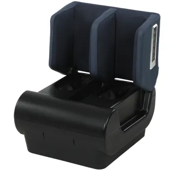 HOMCOM Aparat de masaj 2-in-1 pentru picioare cu incalzire, compresie cu aer, timer, 3 moduri si intensitati, albastru si negru | Aosom Romania imagine