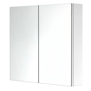 HOMCOM Armara Oglinda Cadru din Otel inoxidabil cu Depozitare Raft pentru Toaleta Baie dim. 60L x 12l x 55H cm | Aosom Romania imagine