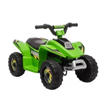 HOMCOM ATV pentru Copii Electric cu Baterie Incarcabila 6V, Viteza 2,8-4,6km/h, Varsta 3-5 Ani, 72x40x45,5cm, Verde imagine
