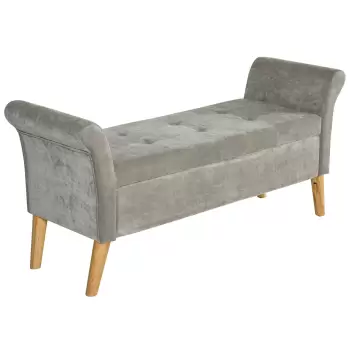 HomCom banca de depozitare captusita, 136,5x45x62 cm | AOSOM RO imagine