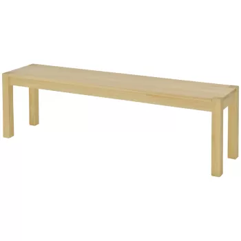 HOMCOM Banca de sufragerie din lemn 150 cm pentru 3 persoane, banca din lemn pentru bucatarie, sufragerie, intrare, efect de lemn natural | AOSOM RO imagine