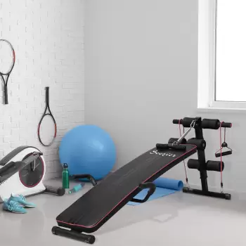 HomCom banca fitness multifunctionala, reglabila 56.5x136 cm | AOSOM RO imagine