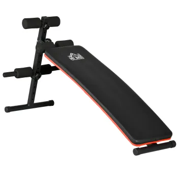 HOMCOM Banca pentru Abdomene Pliabila si Reglabila, Banca pentru Exercitii cu Spatar Reglabil, 47x139x51-69 cm, Negru | Aosom Romania imagine
