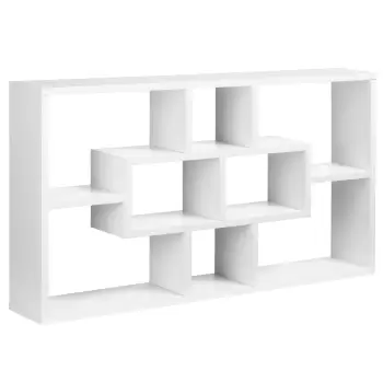 HomCom biblioteca cu rafturi, pentru perete 85x47.5x14.5cm | AOSOM RO imagine