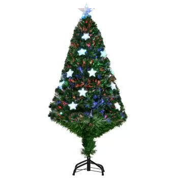 HomCom Brad de Craciun  16 becuri LED in Forma de Stea 120cm imagine