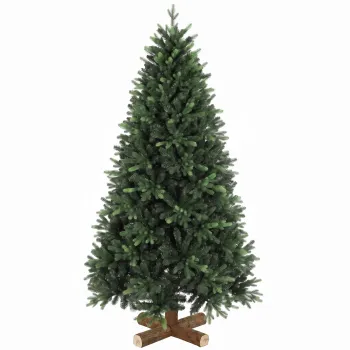 HOMCOM Brad de Craciun artificial, 180 cm, cu 2419 varfuri de crenguta PE & PVC, sistem pliat, verde | Aosom Romania imagine