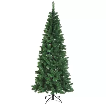 Homcom Brad de Craciun Artificial 210cm 631 Ramuri Dese, Verde imagine
