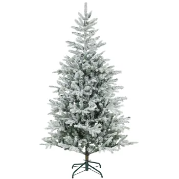 HOMCOM Brad de Craciun Innapezit Inalt de 180 cm cu Baza Metalica Pliabila Verde | Aosom Romania imagine