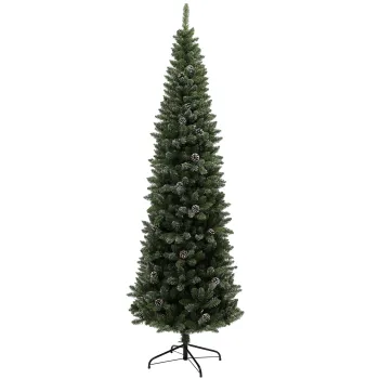 HOMCOM Brad de Craciun Inzapezit Inalt, 980 de Ramuri, O80x225 cm, Verde | Aosom Romania imagine
