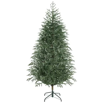 HOMCOM Brad Plin de Craciun de 6 ft cu Varfuri Dense Realiste, Montaj Usor - Verde | Aosom Romania imagine