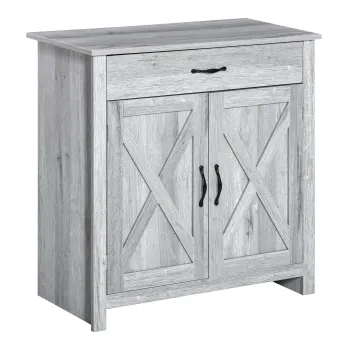 HOMCOM Bufet de Bucatarie Stil Country, Mobilier Multifunctional  imagine