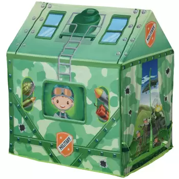 Homcom Cort de Joaca pentru Copii 3+ Ani pentru Intern si Extern Verde 93x69x103cm imagine