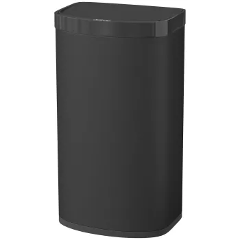 HOMCOM Cos cu senzor 55 litri, cos de gunoi cu capac Soft-Close din otel inoxidabil, pentru bucatarie, sala de sport, birou, Negru | Aosom Romania imagine