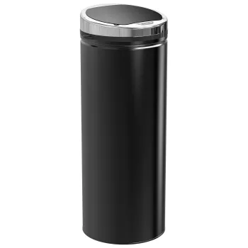 HOMCOM Cos de gunoi cu senzor 50 L, cos automat pentru deseuri, cos de bucatarie din inox cu senzor cu infrarosu, pentru bucatarie, sala de mese | Aosom Romania imagine