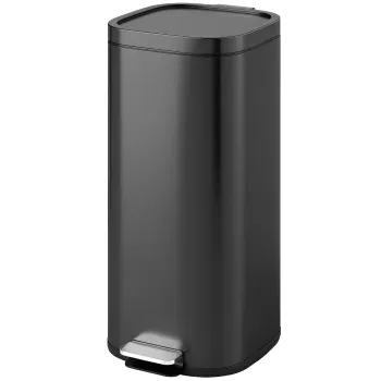 HOMCOM Cos pentru bucatarie 30L cu pedala si capac, functie Soft-Close si mentinere deschisa pentru bucatarie, acasa | Aosom Romania imagine