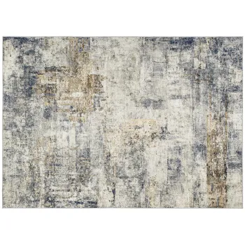 HOMCOM Covor de living, Poliester, model artistic modern, masabil, Gri | Aosom Romania imagine