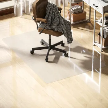 HOMCOM Covoras Transparent din Plastic pentru Scaun de Birou, 100x150 cm | Aosom Romania imagine