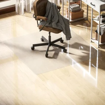 HOMCOM Covoras Transparent din Plastic pentru Scaun de Birou, 120x120 cm | Aosom Romania imagine