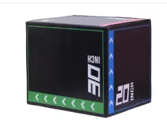 HOMCOM Cutie pliometrica 3 in 1, 76L x 51l x 61i cm, Exercitii cu sarituri pentru CrossFit, Antrenament prin sarituri, MMA acasa, la birou, la sala imagine