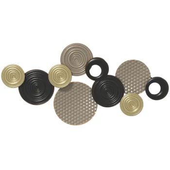 HOMCOM Decoratiune de perete, design 3D, rama metalica, utilizare versatila, multicolor | Aosom Romania imagine