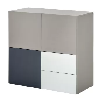 HOMCOM Dulap multifunctional cu sertare si usi, mobilier pentru Camera de zi Dormitor Birou imagine