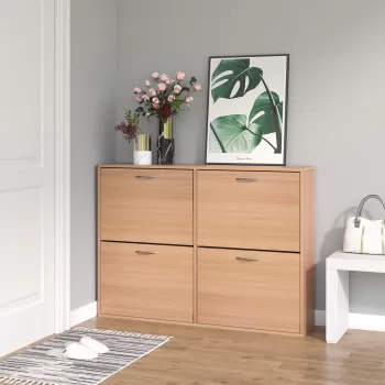 Homcom Dulap Pantofi, Pantofar, mobilier pentru hol, mobila pentru depozitarea pantofilor | AOSOM RO imagine