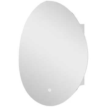 HOMCOM Dulap suspendat baie cu oglinda si iluminare LED, anti-ceata, 3 temperaturi de lumina, 50x14x70cm, alb | Aosom Romania imagine