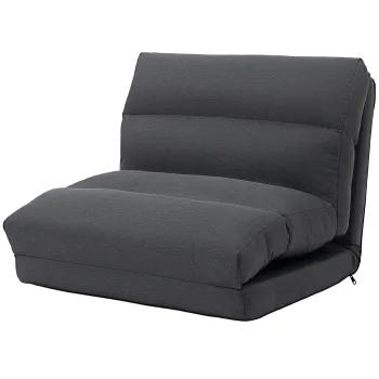 HOMCOM Fotoliu cu functie de pat, spatar inclinat, pliabil, pana la 120 kg, 70 x 72 x 56 cm, Gri inchis | Aosom Romania imagine