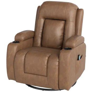 HOMCOM Fotoliu de Masaj cu Incalzire, Inclinare la 150?, 8 Puncte de Masaj si Telecomanda, 85x94x104 cm, Negru | Aosom Romania imagine