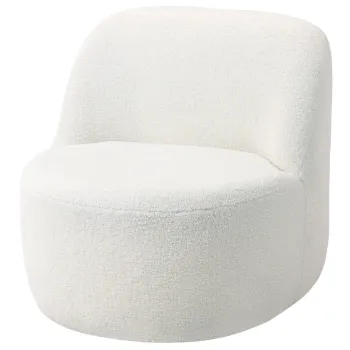 HOMCOM Fotoliu pentru Living in Stil Modern cu Spatar Ergonomic Crem | Aosom Romania imagine