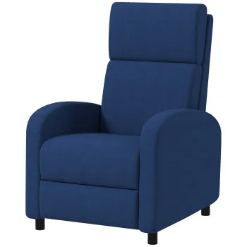 HOMCOM Fotoliu relax fotoliu inclinabil sufragerie fotoliu de relaxare - spatar reglabil pana la 160? suport pentru picioare integrat | Aosom Romania imagine