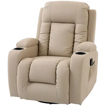 Homcom Fotoliu Relax - Rabatabil cu Masaj & incalzire | Aosom Romania imagine
