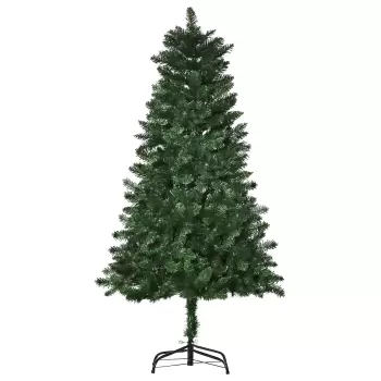 HOMCOM HOMCM Brad de Craciun Artificial Pliabil Baza Detasabila, 454 Ramuri, din PVC si Otel, ?75x150cm, Verde imagine