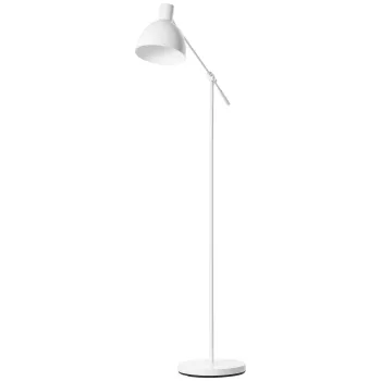 HOMCOM Lampa de podea in design industrial, ajustabila in inaltime, comutator de podea; 30 cm x 30 cm x 131 cm, Negru | Aosom Romania imagine